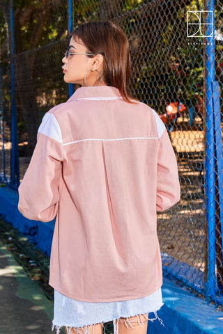 In her Barbie Era Ribbed Shirt